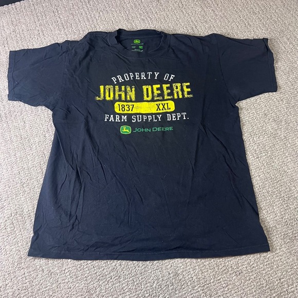 John Deere Other - Property of John Deere Black T-shirt ADULT L
